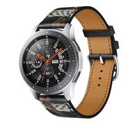 SCHIK Correa de cuero para Huawei Watch 3 /4Pro/5 pulsera deportiva para Huawei Watch GT 46mm/GT2E /GT3 46mm correa pulsera accesorios de repuesto(Olive Flak)