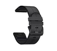 SCHIK Correa de reloj inteligente de 26 y 22 mm para Garmin Fenix 7X 7 6X Pro 5X 3 HR Enduro Silicona Correa de muñeca de liberación rápida Fenix 6 Pro 5 Plus (Color: A, Tamaño: 26 mm para Fenix 5X