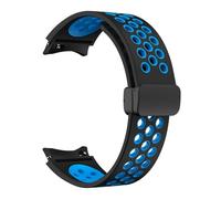 SCHIK Correa de silicona de 20 mm para Samsung Galaxy Watch 6 Classic 43 47 mm 5Pro 45 mm Breathe No Gaps Reloj con hebilla magnética 7 6 5 4 40 mm 44 mm Correas de reloj(Celestial Teal,Watch 6 4 Clas
