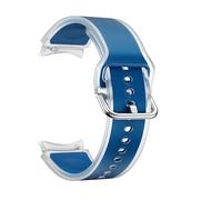 SCHIK Correa de verano de 20mm para Samsung Galaxy Watch 7 FE, reloj de 40mm, 6 correas clásicas de 47mm, accesorios para senderismo y mujer y hombre(Transparent Cyan,Watch 6 5 4 40mm)