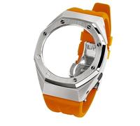 SCHIK GA2100 - Kit de modernización de correa de reloj de acero inoxidable con bisel de flúor para relojes de hombre GA-2100/GA-2110/GA-B2100, talla única, Ágata