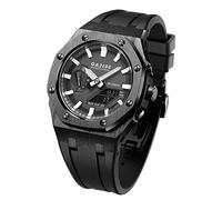 SCHIK GA2100 MOD Kit para GA-B2100 caja de reloj de metal correa de silicona 316 acero inoxidable modificado accesorios pulsera bisel bandas, talla única, Ágata