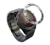 SCHIK Marco de acero inoxidable reloj inteligente caso para Garmin Fenix 3 3HR 5X 5XPlus bisel anillo estilo adhesivo cubierta protectora (Color: H, Tamaño: 26 mm para Fenix 3)