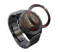 SCHIK Marco de acero inoxidable reloj inteligente caso para Garmin Fenix 3 3HR 5X 5XPlus bisel anillo estilo adhesivo cubierta protectora (Color: F, tamaño: 26 mm Fenix 5X Plus)