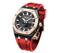 SCHIK Para GA2110ET-2A - Correa de reloj de silicona de acero inoxidable 316, accesorios modificados, kit MOD, talla única, Ágata