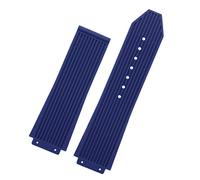 SCHIK Para Hublot BIG BANG Correa de goma de silicona negra azul blanca con hebilla de mariposa para hombre, accesorios de 26 x 19 mm, 25.19mm, Agate