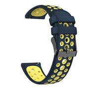 SCHIK Reemplazo de silicona de 22 mm para Huawei WATCH 4 3 Pro GT4 3 Pro Correa deportiva de 46 mm para Huawei GT3 Buds Ultimate Band pulsera de reloj(Silver white)