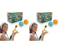 Schildkröt | 12 Bolas de Repuesto para Fire Blaster | Espuma EVA Segura | Ø 2,7 cm | 6 Naranja + 6 Azul | Compatible con Pistolas de Aire (Paquete de 2)