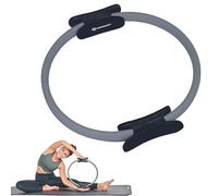 Schildkröt Anillo de Pilates para Entrenamiento, 37 cm de diámetro, Color Verde y Gris