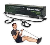 Schildkröt Bastón de Gimnasia con Mangos de Espuma EVA, 80 cm de Largo, se Puede Dividir por la Mitad, Incluye Instrucciones, 960248