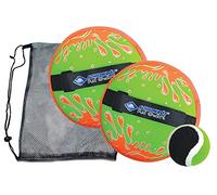 Schildkröt Juego de Captura de Pelota de Neopreno y Velcro, 2 Receptores de Mano Ajustables, 1 Pelota (Ø6,25 cm), en una Bolsa de Malla Resellable