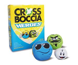 Schildkröt Crossboccia Doublepack, Juego de Bocce, 2x3 Pelotas con Diferentes Diseños, para 2 Jugadores, Incluye Pelota de Puntería, Heroes Mexican & Dude, 970825