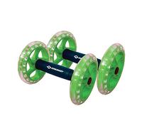 Schildkröt 960147, Fitness Dual Roller Set De 2 Nueva Versión Con Rodamiento Bolas Rueda Central Ent Unisex Adulto, Multicolor, Talla Única
