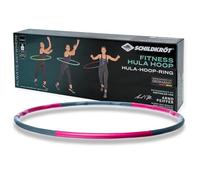 Schildkröt Fitness Hoop 100 cm | Hula Hoop 1,2 kg con Efecto Masaje Interno | 6 Piezas Easy-Click | Entrenamiento Core y Cardio