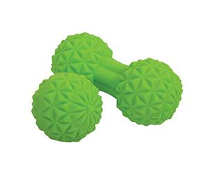 Schildkröt Fitness Massage Duo Set, Bola Dúo con Protuberancias y Bola de Masaje con Protuberancias Ø 60 mm, Verde, Set de Auto Masaje, para Relajación Muscular, 960151