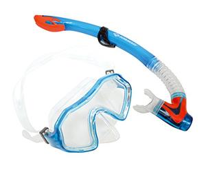 Schildkröt funsports Set de Snorkel Barbados para niños, 2 Piezas - máscara, Tubo, Silicona, diseño Moderno, Ajuste, blíster