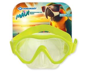 Schildkröt Gafas de Buceo Maui para Niños con Soporte para Snorkel | Diseño Cómodo con Correa Textil y Gran Ventana de Visualización | Máscara de Silicona Que Conserva la Forma