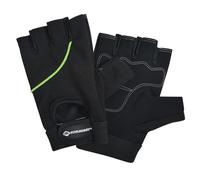 Schildkröt Guantes de Fitness Classic, 2 Tamaños (S/M y L/XL), Negro/Verde