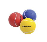 Schildkröt Juego de 3 Bolas Suaves, Ø 7cm, Espuma de PU, Buen Salto, Amarillo, Rojo, Azul, 970046