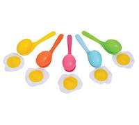 Schildkröt Juego de Carrera de Huevos con Cucharas, Ideal para Cumpleaños y Fiestas en el Jardín, Incluye 5 Cucharas y 5 Huevos, Juego de Habilidad de Plástico Reciclable, 970308