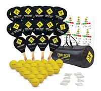 Schildkröt Juego de Raquetas Street Racket, Marcador de Calle para Marcar el Campo de Juego, en una Bolsa