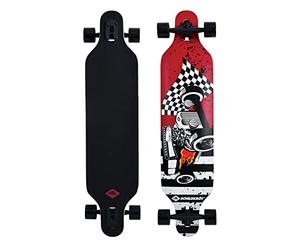 Schildkröt Longboard Freeride 41“, Madera de Arce de 9 Capas, Tabla Completa con Suspensión de Eje Abatible, Rodamientos de Bolas ABEC-11