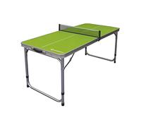 Schildkröt Mesa de Ping-Pong Midi, Portátil y Plegable, Caja de Aluminio con Asas, Incluye Red, para Todas Las Actividades Interiores y Exteriores