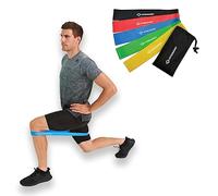 Schildkröt Fitness Mini Bandas de Resistencia, Juego de 5, Conjunto de Banda de Ejercicios, con 5 Colores y 5 Fortalezas Diferentes, en un Estuche, 960126