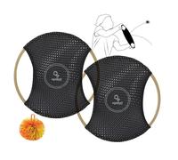 Schildkröt OGO Sport Bamboo Set I 2 Discos OGO de Bambú FSC con Red Elástica y Pelota Blanda | Juego de Atrapar y Lanzar para Niños y Adultos | Juego de Habilidad Sostenible
