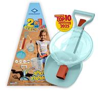 Schildkröt Set 2 en 1 | Innovador Juguete de Playa con Pala y Red | Duplica la Diversión y Muchas Opciones de Juego para los Niños, Color 0, única (970248)