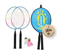 Schildkröt Set de Bádminton Junior 970901 | 2 Raquetas Acortadas de 45,5 cm | 2 Volantes Incluidos | Funda de Transporte 3/4 | Ideal para Niños y Principiantes
