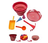 Sand SCHILDKRÖT® 7in1 Toys Juego de cubos plegables, rojo