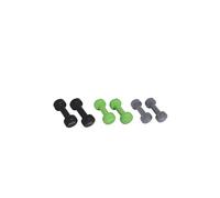 Schildkröt Set de mancuernas 960010 – 2x0,5/2x1/2x1,5 kg – Gris/Negro/Verde