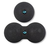 Schildkröt Set de Masaje Doble | Fascia y bola de maní | Puntos gatillo y automasaje | Relajación y regeneración muscular | Yoga, Pilates y Fisioterapia