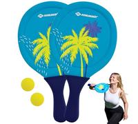 Schildkröt Juego de Raquetas de Playa de Neopreno, 2 Raquetas, 2 Pelotas, en una Bolsa de Malla, Gran Salto y Rebote, Juego de Playa y Jardín para Toda la Familia