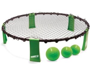 Schildkröt Set de Roundnet, Juego Completo para el Inicio Inmediato, Incluye 3 Balones, Bomba y Bolsa de Transporte, Máxima Diversión para Jóvenes y Mayores, 970980