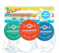 Schildkröt Funsports Water Bouncers de Neopreno, 3 Cojines Rellenos de Silicona Que Rebotan en la Superficie del Agua, Ø55 mm, Gran Diversión para la Piscina y el Mar, 970297