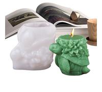 schildkröte kerzenform - kerzenform silikon schildkröte | Sukkulente Schildkröte Aromatherapie Gipsform | Harz Tierformen 3D | Kerzenkuchen Ton | Schimmelpilzblattversorgungen