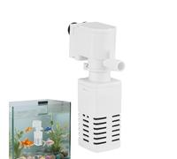Schildkröten Beckenfilter 6W leise verstellbare Pumpe | Acuario Wasserfilter für Anfänger Schildkröte Garnele Kampffisch Zuhause Aquaristik Fischbecken Pflege Filter Pumpe leise Acuario Zubehör
