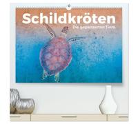 Schildkröten - Die gepanzerten Tiere. (hochwertiger Premium Wandkalender 2026 DIN A2 quer), Kunstdruck in Hochglanz: Tauchen Sie ein in die tolle Welt der Schildkröten.