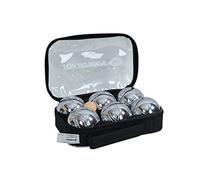 Schildkrot Boccia, Juego de Petanca, 2X 3 Bolas de Acero, 1x Bola Objetivo con Medidor de Distancia, en Bolsa de Transporte con Cierre, 970008