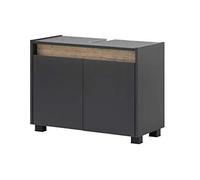 Schildmeyer 148465 Cosmo - Mueble para Lavabo, 80 x 54,5 x 33 cm (Ancho x Alto x Profundidad), Color Antracita