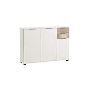 Schildmeyer 701938 Alexa Zapatero en Beige Crema y Apariencia de Panel acústico,141,9 x 35,0 x 105,5 cm