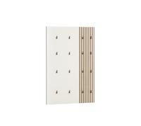 Schildmeyer 701955 Alexa - Juego de panel de ganchos, aspecto de panel acústico/color beige crema, 73,5 x 2,6 x 109 cm