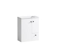 Schildmeyer Balto 157396 - Lavabo, Color Blanco Tiza, 50,0 x 25,0 x 60,0 cm