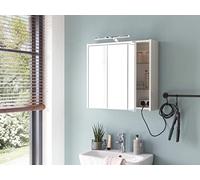 Schildmeyer Carlos Mueble con Espejo, de Materiales a Base de Madera, Color Blanco, 65 cm