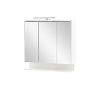 Schildmeyer Carlos Mueble con Espejo, de Materiales a Base de Madera, Color Blanco, 65 cm con Estante