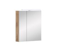 Schildmeyer Duo 146542 Armario con Espejo, decoración Roble rústico, 60 x 16 x 74,7 cm