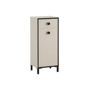 Schildmeyer Edda 159680 - Aparador Alto, Color Beige Crema, 40,3 x 33,5 x 96,4 cm