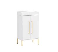 Schildmeyer Gloria 150458 - Lavabo, Color Blanco/Dorado, 50 x 36 x 89,3 cm